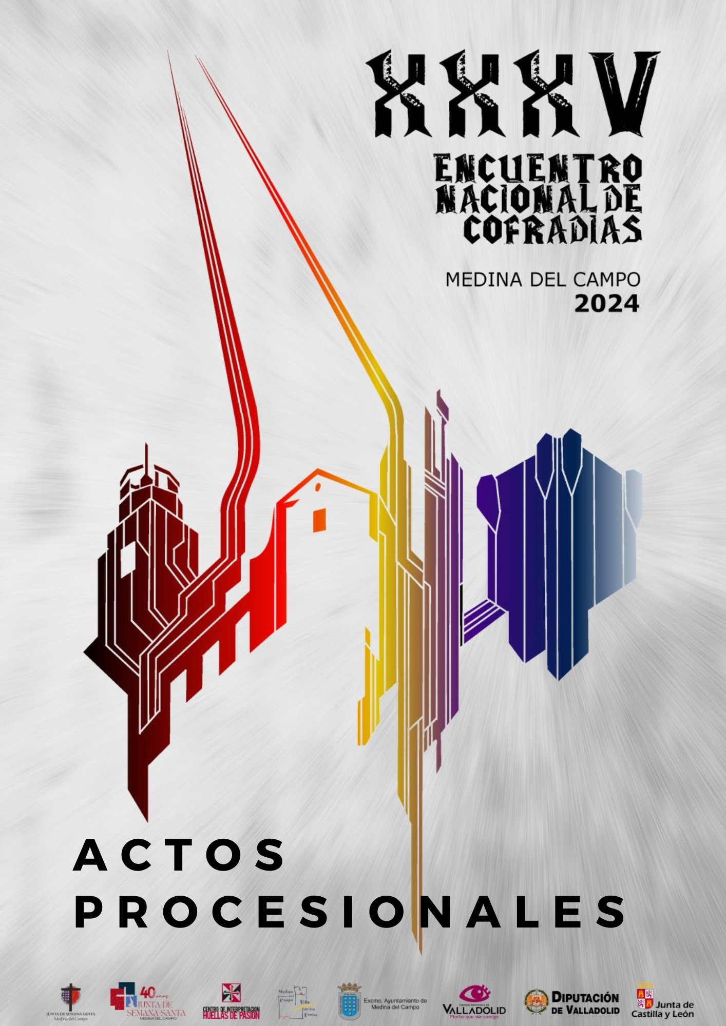 Actos procesionales del XXXV Encuentro Nacional de Cofradías de Medina del Campo